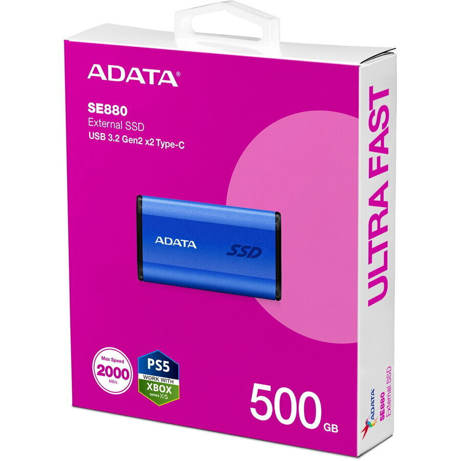 Adata SE880 USB-C Εξωτερικός SSD 500GB 2.5 Μπλε