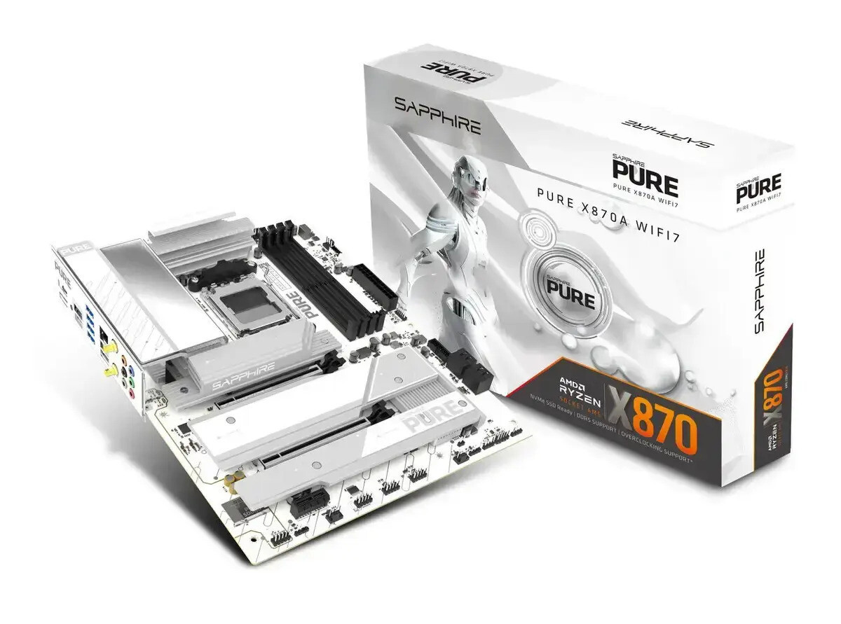 Sapphire PURE X870A Wi-Fi Motherboard ATX με AMD AM5 Socket 52122-02-40G