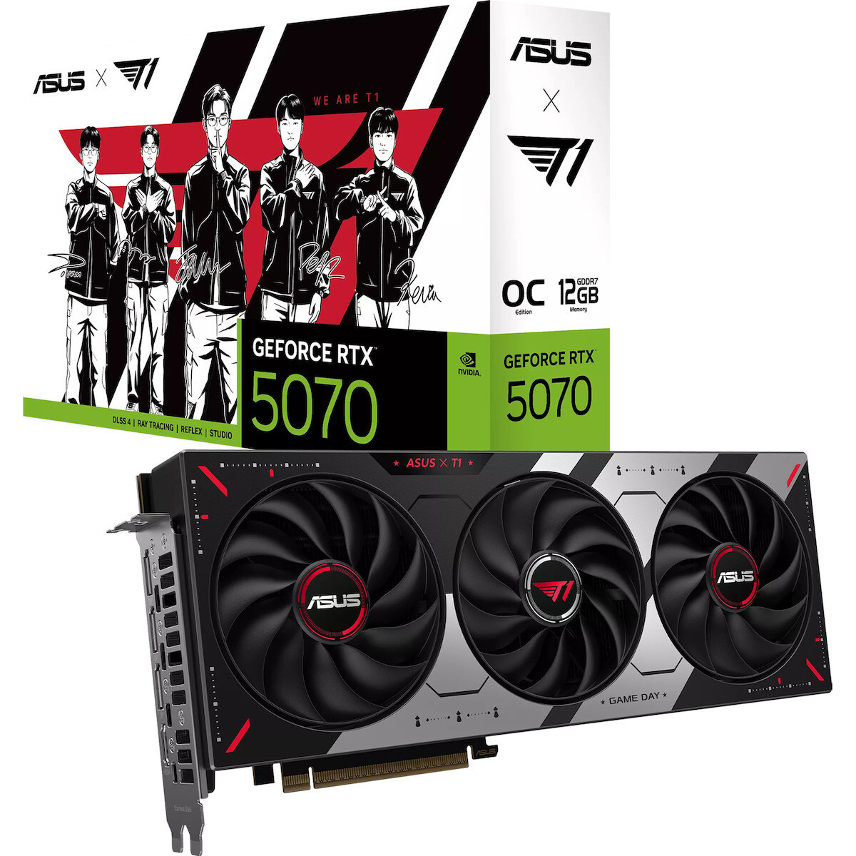 Asus GeForce RTX 5070 12GB GDDR7 PRIME OC T1 Edition Κάρτα Γραφικών
