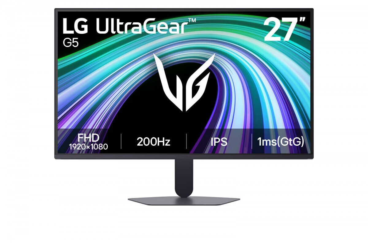 LG UltraGear G5 IPS HDR Gaming Monitor 27 FHD 1920x1080 200Hz με Χρόνο Απόκρισης 1ms GTG