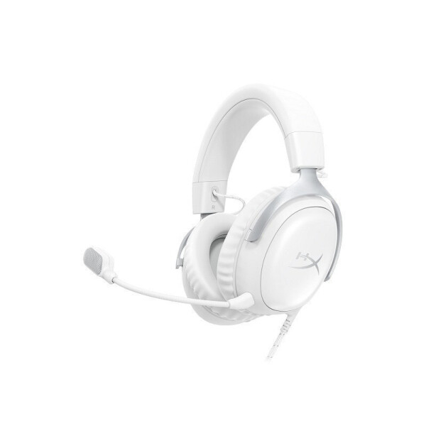 HyperX Cloud III Ασύρματο Over Ear Gaming Headset με σύνδεση USB Λευκό