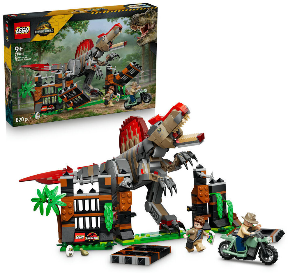 LEGO Jurassic World Spinosaurus Escape για 9 Ετών 820τμχ Κωδικός 2136510