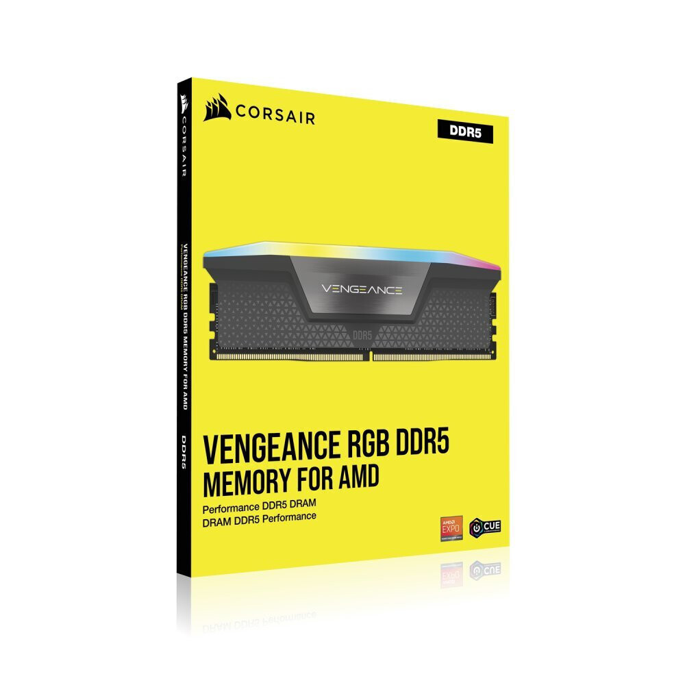 Corsair Vengeance RGB DDR5 με Module 1x16GB και Ταχύτητα 5600 για Desktop Κωδικός CMH16GX5M1B5600Z40