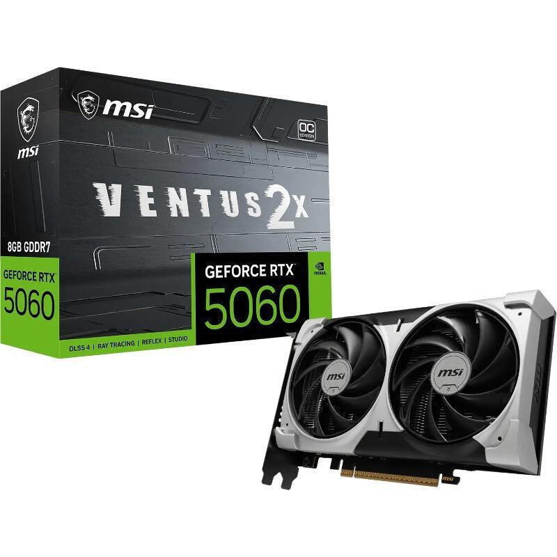 MSI GeForce RTX 5060 rev. 1.0 8GB GDDR7 Ventus 2X OC Κάρτα Γραφικών Κωδικός V550-009R
