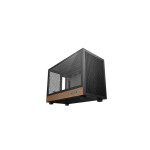 Deepcool CH260 Wood Gaming Micro Tower Κουτί Υπολογιστή με Πλαϊνό Παράθυρο Μαύρο