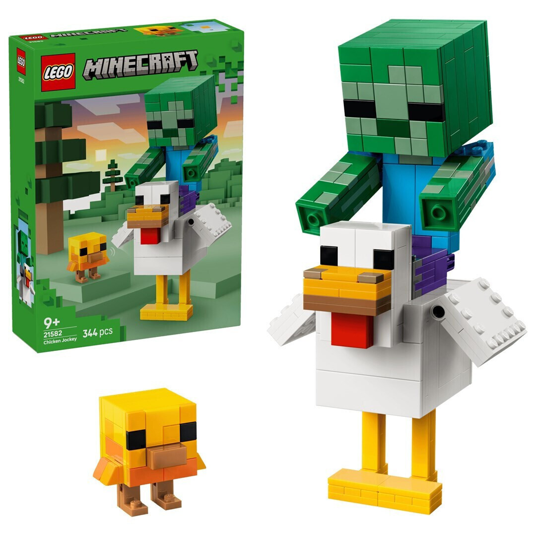 LEGO Minecraft Chicken Jockey για 9 Ετών 344τμχ Κωδικός 21582
