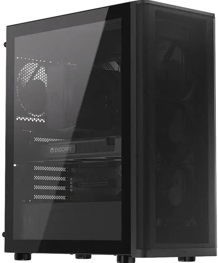 Endorfy Ventum 400 Air Gaming Midi Tower Κουτί Υπολογιστή με Πλαϊνό Παράθυρο Μαύρο