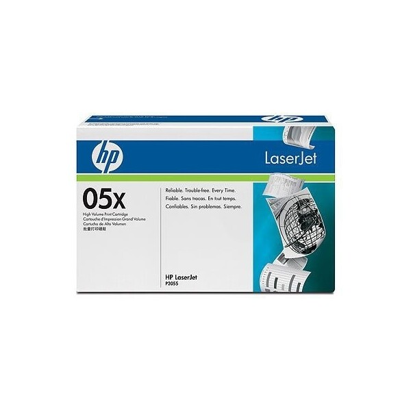 HP CE505XC Γνήσιο Toner Laser Εκτυπωτή Μαύρο High Capacity High Yield 6500 Σελίδων CE505XC