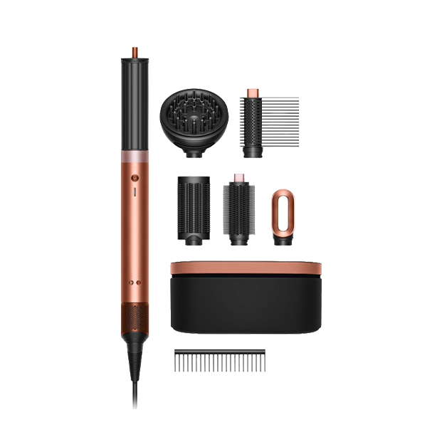 Dyson Hs09 Airwrap Co-anda2x Curly Coily Ηλεκτρική Βούρτσα με Αέρα για Ίσιωμα και Μπούκλες 1700W Amber Silk