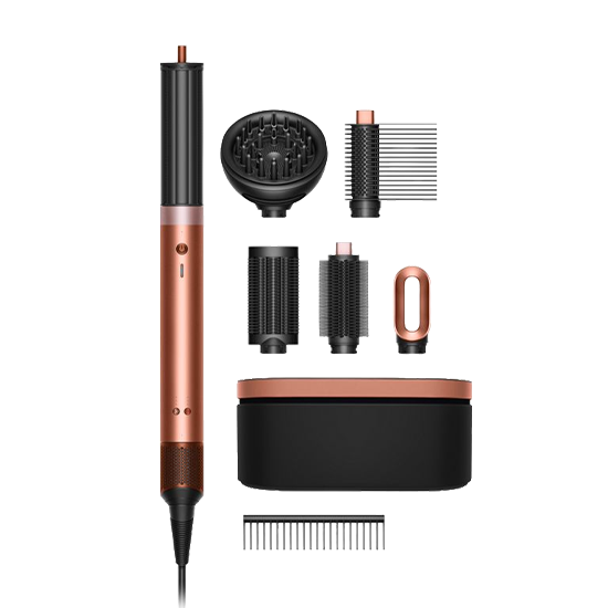 Dyson Hs09 Airwrap Co-anda2x Curly Coily Ηλεκτρική Βούρτσα με Αέρα για Ίσιωμα και Μπούκλες 1700W Amber Silk