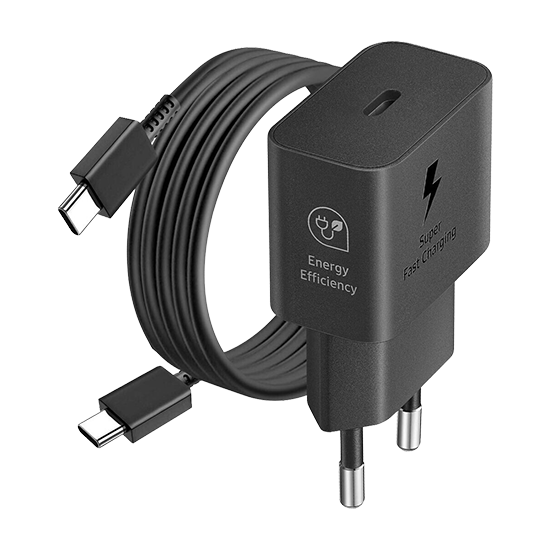 Samsung 25w Usb-c Fast Adapter Ep-t2510 With Cable - Black