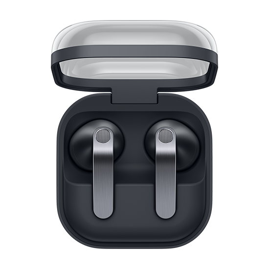 Samsung Galaxy Buds4 Bluetooth Handsfree Ακουστικά με Αντοχή στον Ιδρώτα και Θήκη Φόρτισης Μαύρα